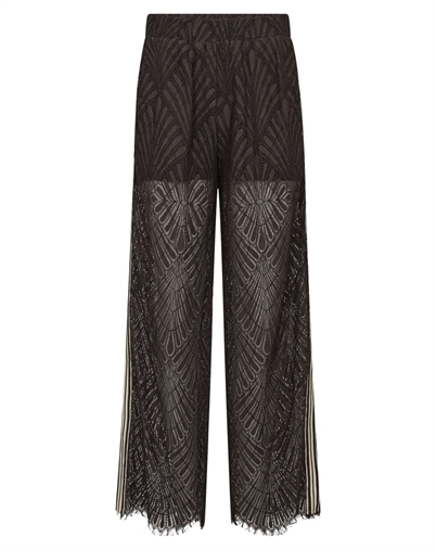 Co'Couture - Leti CC Lace Panel Hose - Dark Brown